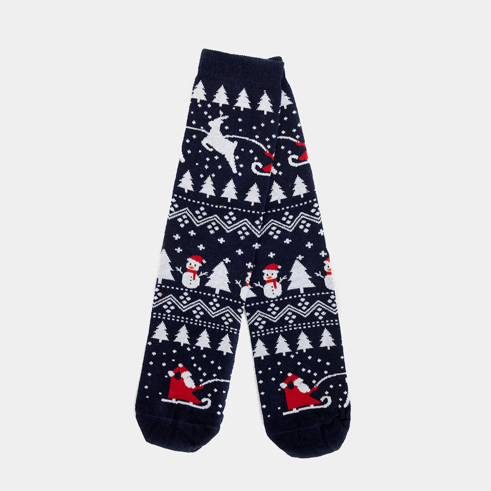 Calcetines Navideñas Unisex Árboles, Muñecos y Papá Noel