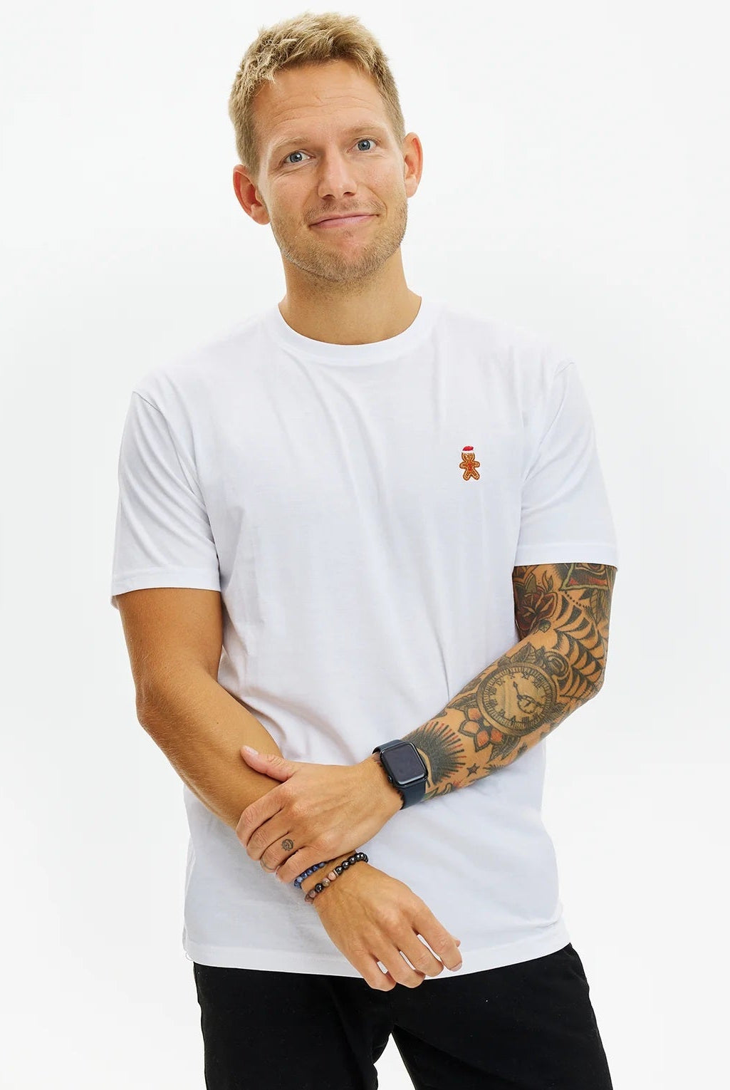 playera de Navidad para Hombre y Mujer Blanca Gingercookie