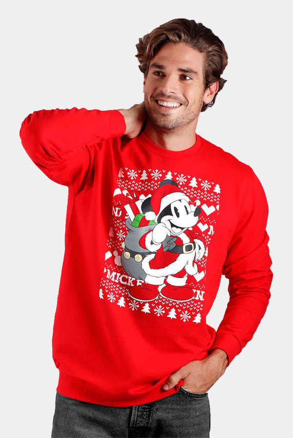 Sudadera Navideña Mickey Hombre