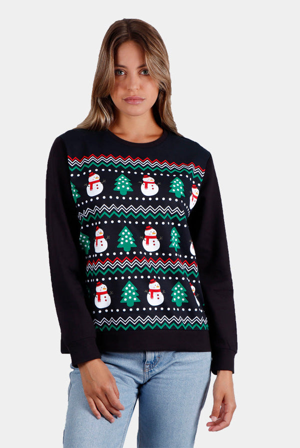 Sudadera Navideña Snow Tree Mujer
