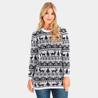 Vestido Navideña Renos, Árboles y Nieve mujer