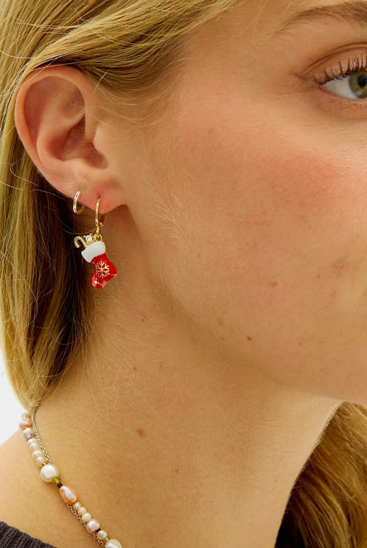 Aretes de Navidad Calcetín de Navidad