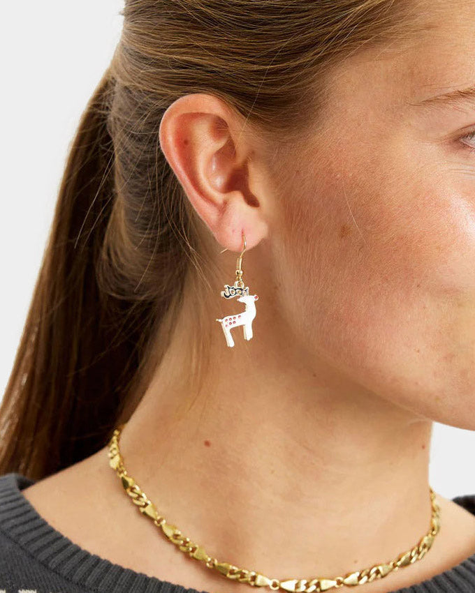 Aretes de Navidad Reno