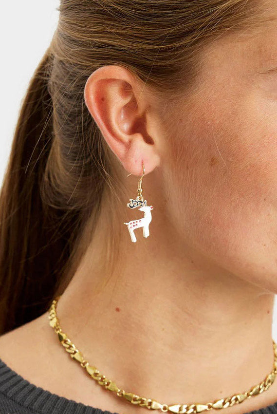 Aretes de Navidad Reno