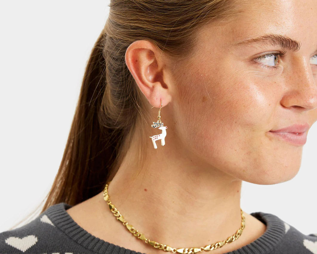 Aretes de Navidad Reno