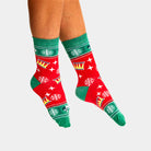Calcetines Navideñas Unisex Rojos y Verdes Árbol Navideñas mujer y hombre