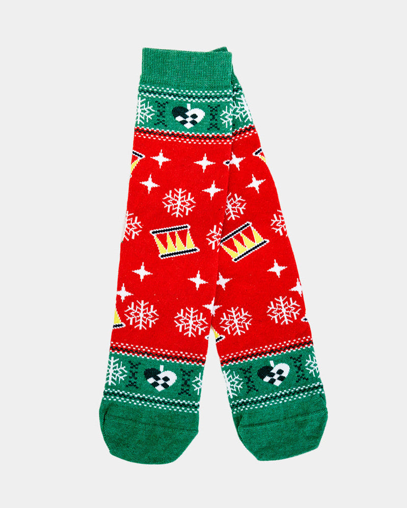 Calcetines Navideñas Unisex Rojos y Verdes Árbol Navideñas