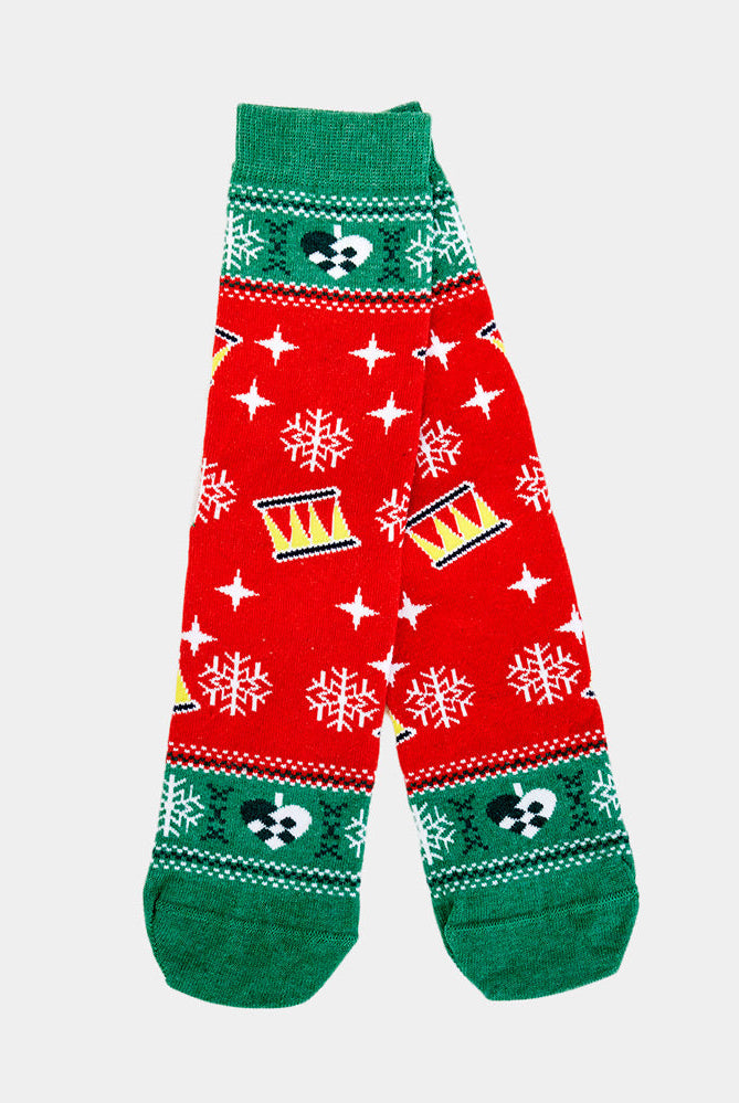 Calcetines Navideñas Unisex Rojos y Verdes Árbol Navideñas