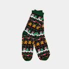 Calcetines Navideñas Unisex Verdes con Gingerbread