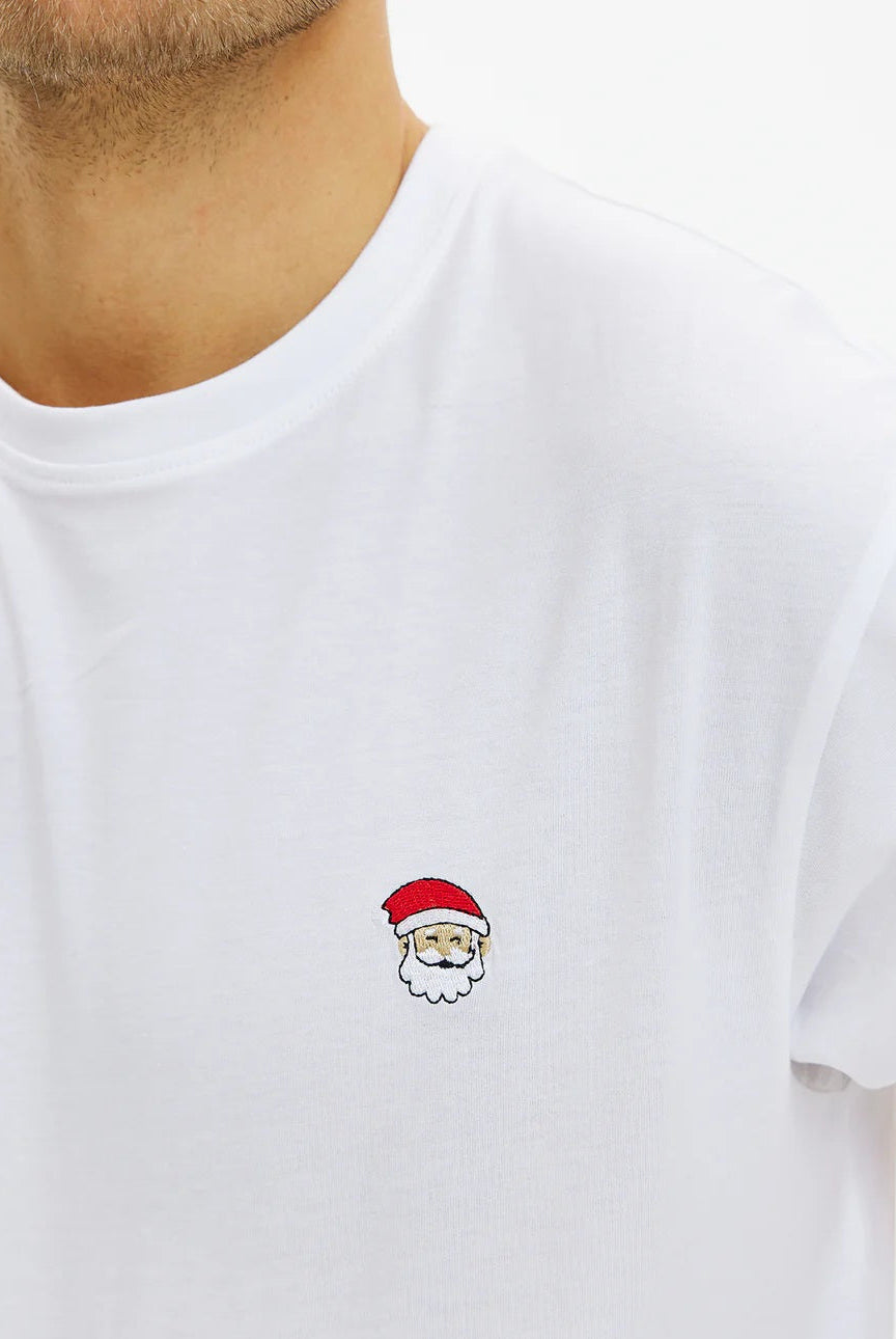 playera de Navidad para Hombre y Mujer Santa Blanca