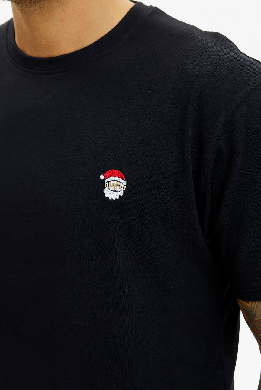playera de Navidad para Hombre y Mujer Santa Negra