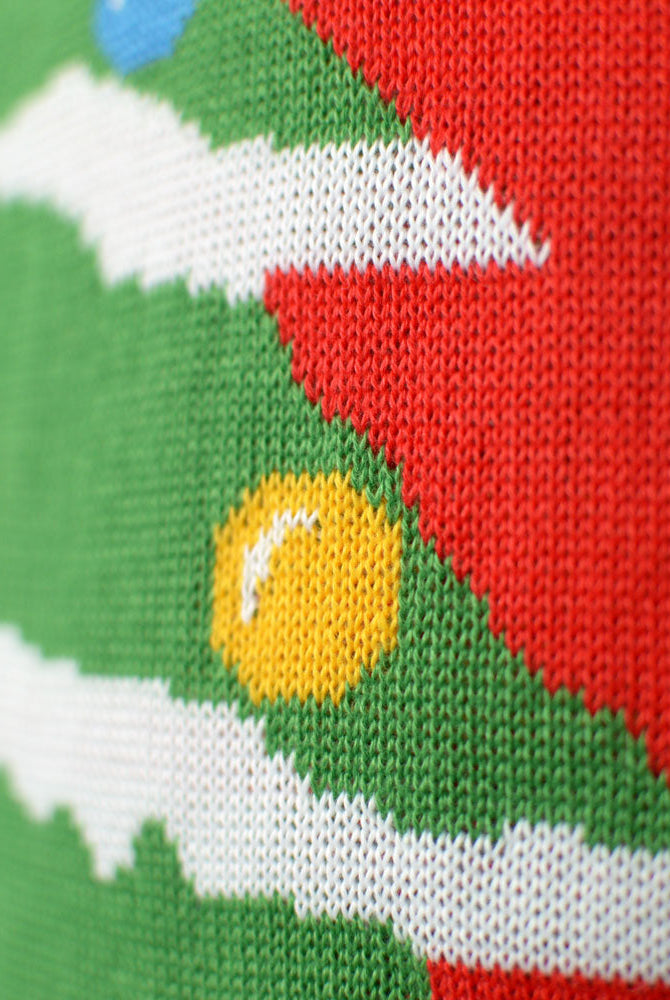 Jersey de Navidad detalle Mujer Rojo Árbol de Navidad