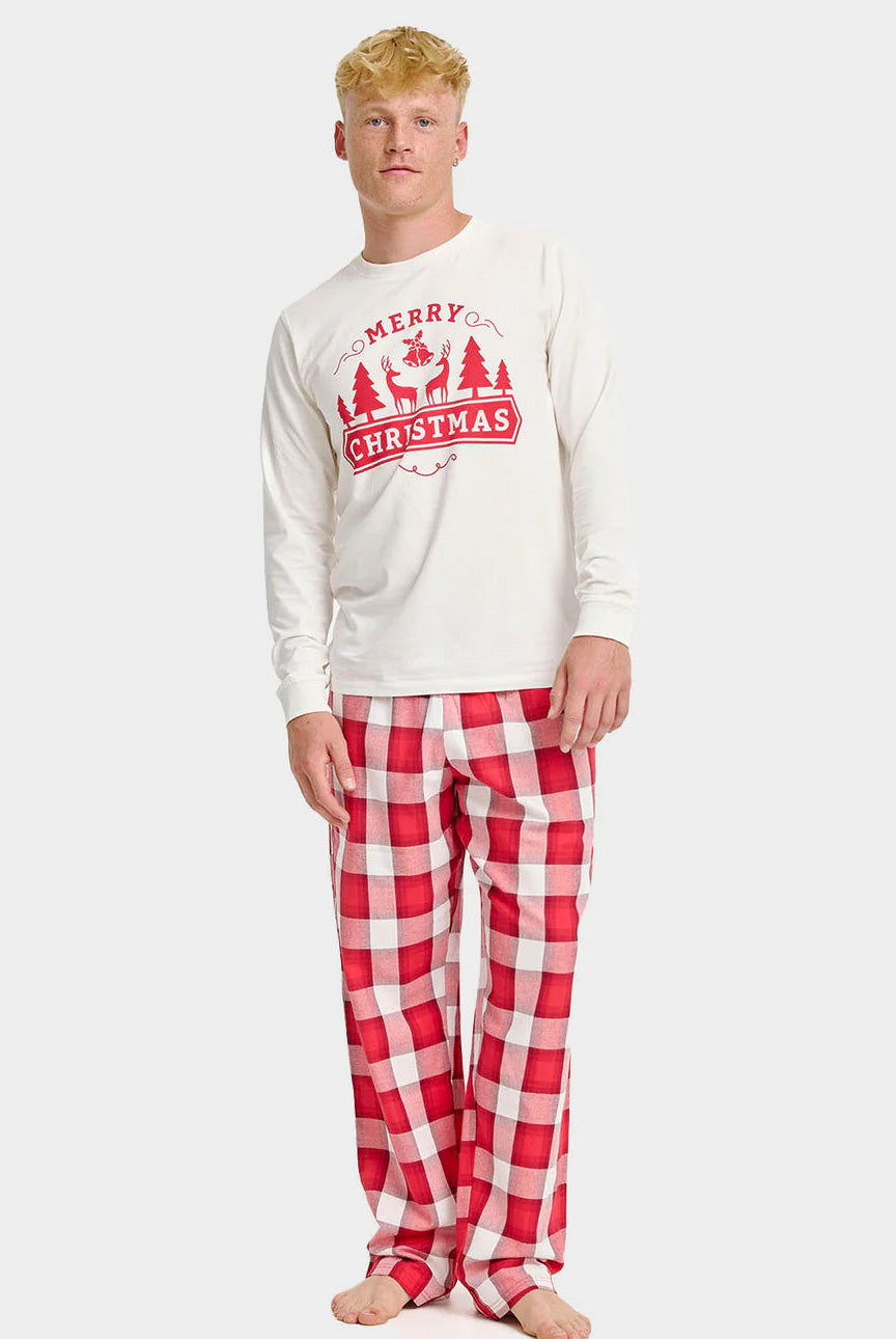 Pijama Navideña Hombre Adultos Unisex Merry Christmas