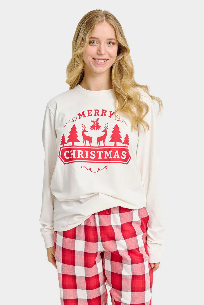 Pijama Navideña Mujer Adultos Unisex Merry Christmas