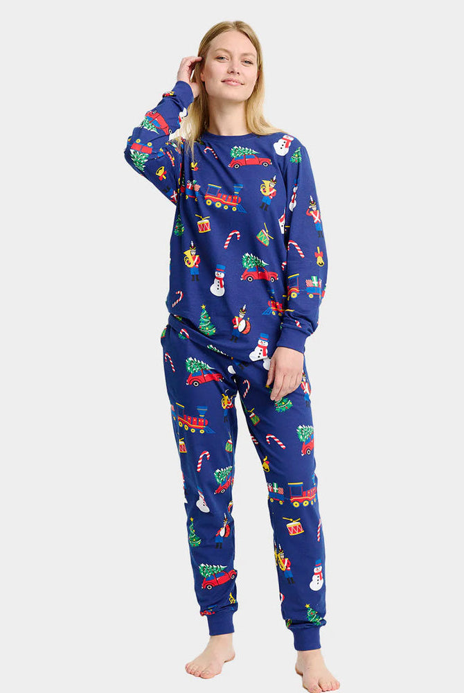Pijama Navideña Mujer Adultos Unisex Juguetes Navideños