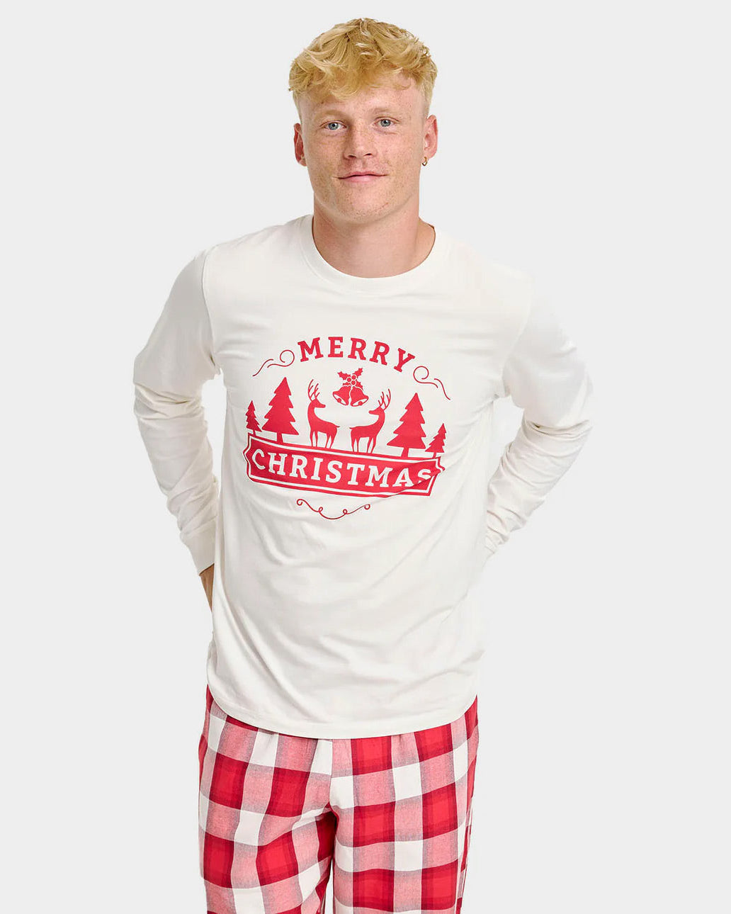 Pijama Navideña para Adultos Unisex Merry Christmas Hombre