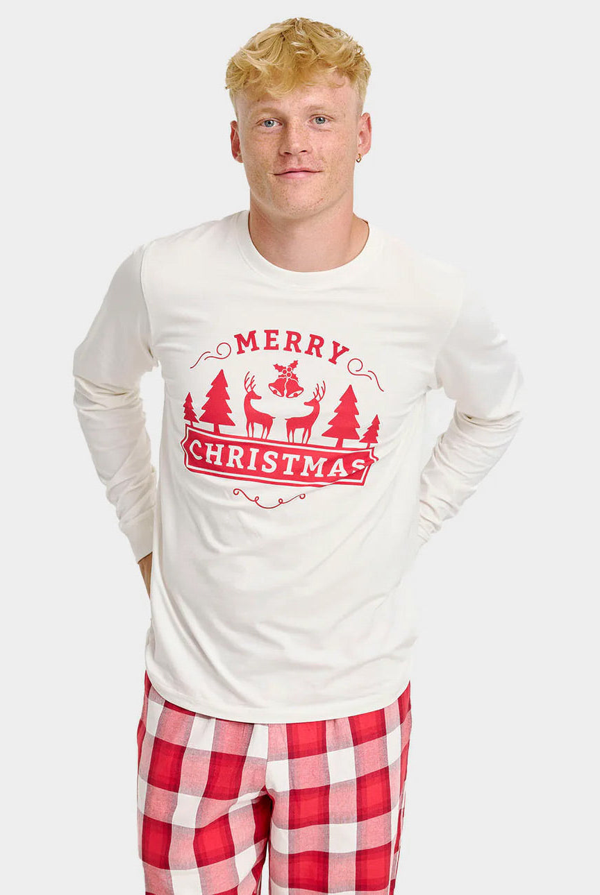 Pijama Navideña para Adultos Unisex Merry Christmas Hombre