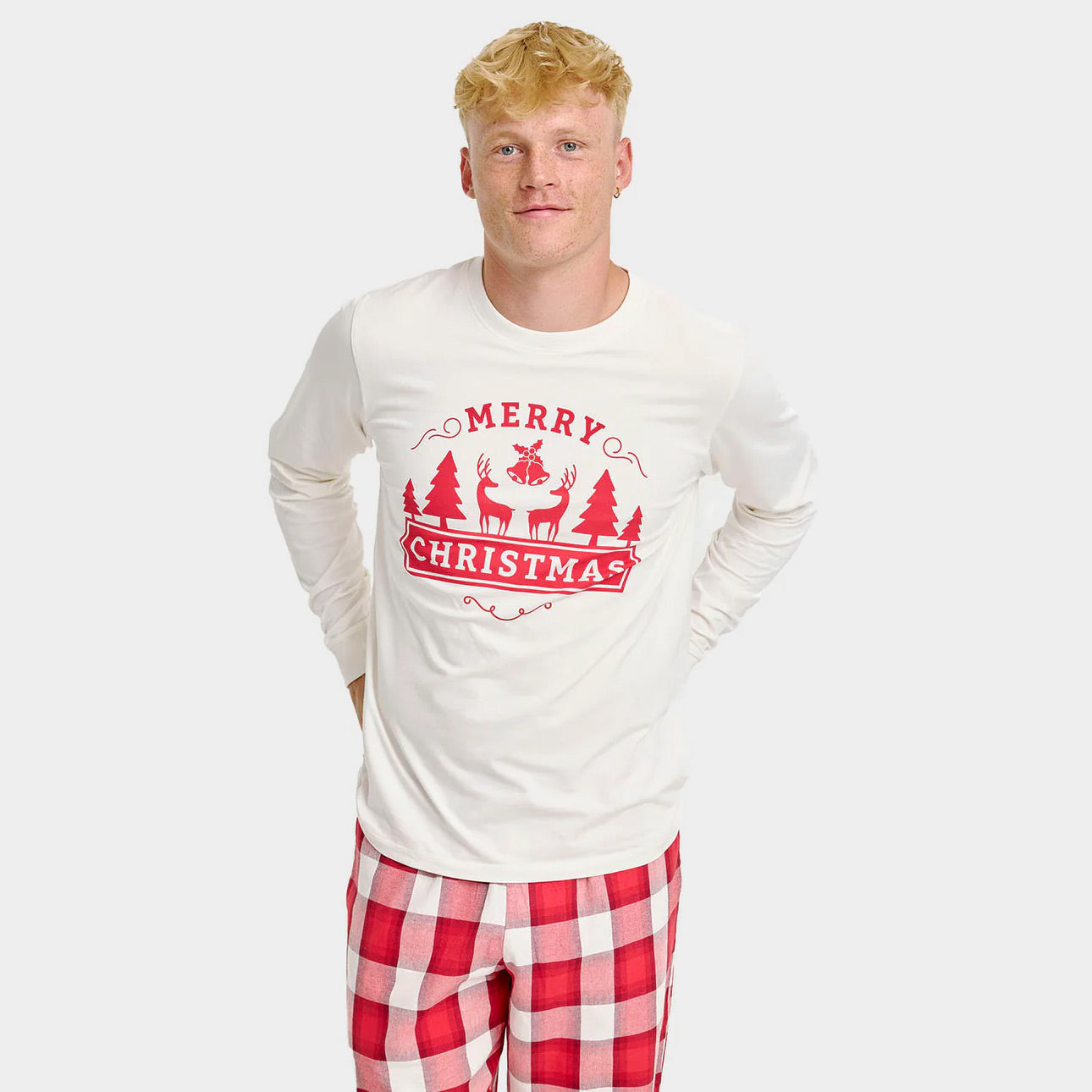 Pijama Navideña para Adultos Unisex Merry Christmas Hombre