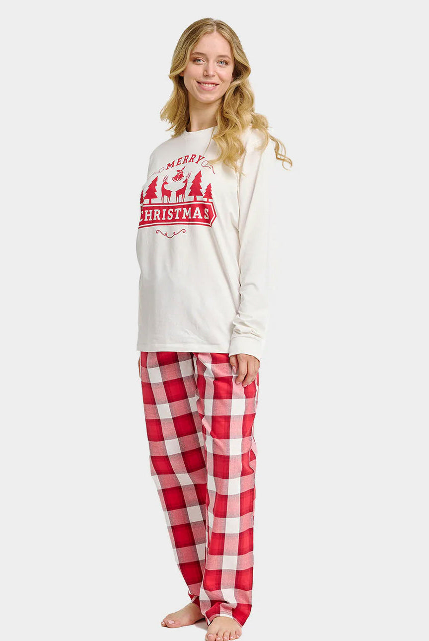 Pijama Navideña para Adultos Unisex Merry Christmas Mujer