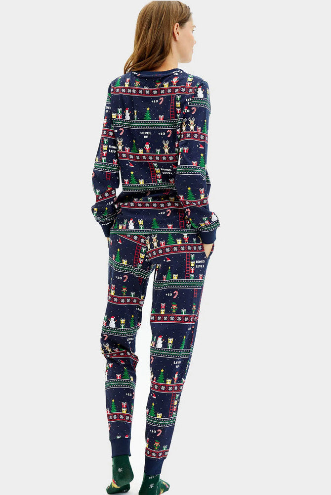 Pijama Navideña para Adultos Unisex Vintage Gaming