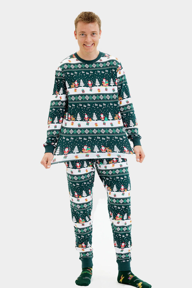 Pijama Navideña para Familia Green Jolly Christmas hombre