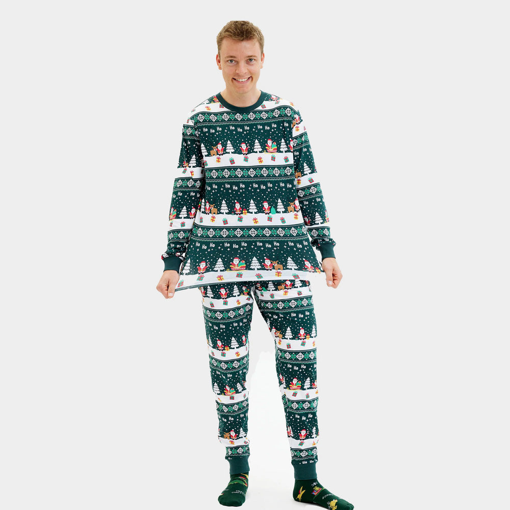 Pijama Navideña para Familia Green Jolly Christmas hombre