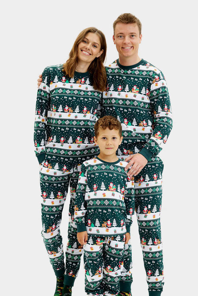 Pijama Navideña para Familia Green Jolly Christmas