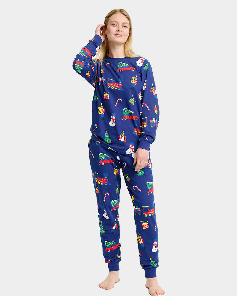 Pijama Navideña para Familia y Mujer Juguetes Navideños