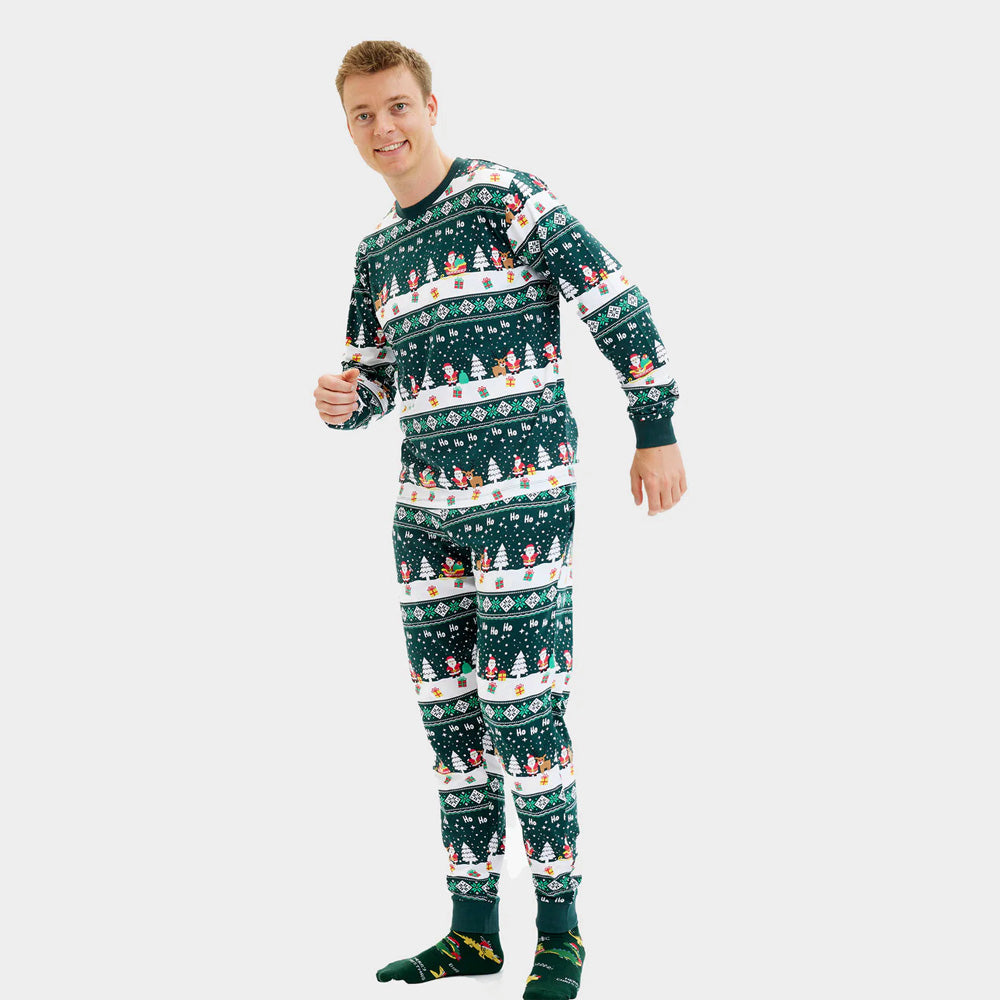 Pijama Navideña Hombre Green Jolly Christmas