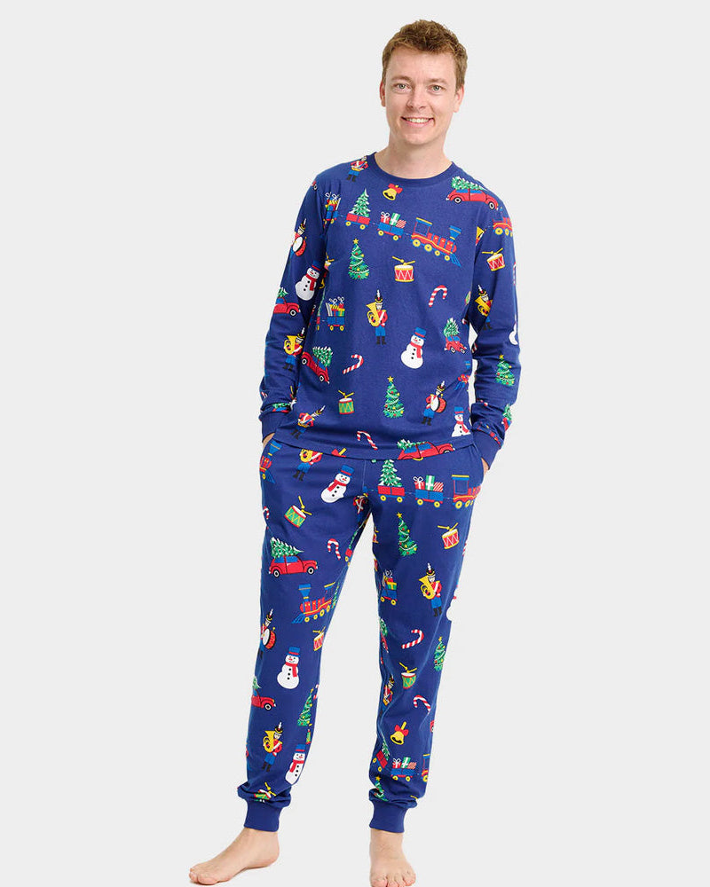 Pijama Navideña para hombre Unisex Juguetes Navideños