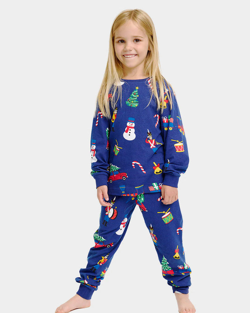 Pijama Navideña para Niña Juguetes Navideños