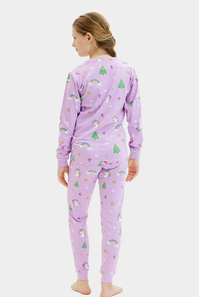 Pijama Navideña para Niños y Niña Unicornios