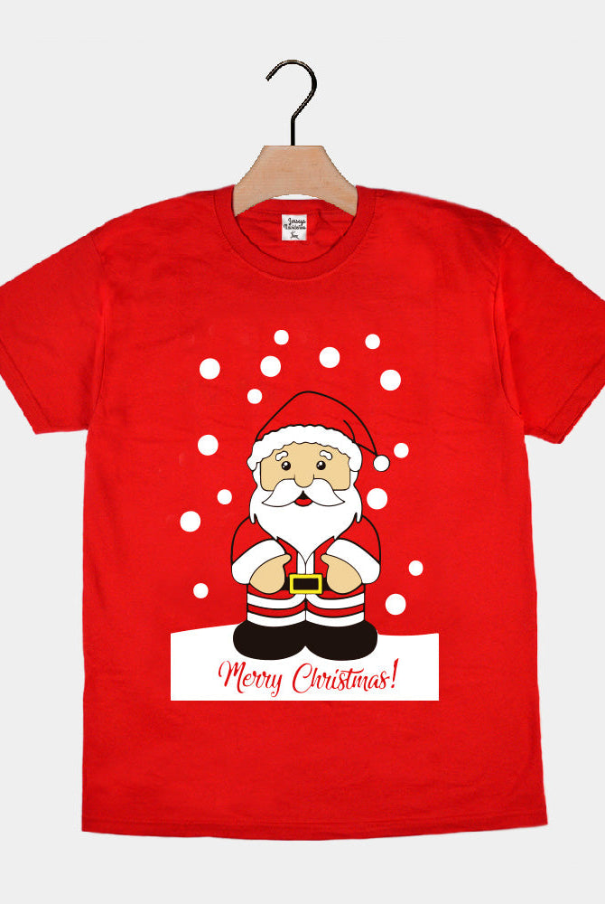 Playera Navideña Merry Christmas Papá Noel