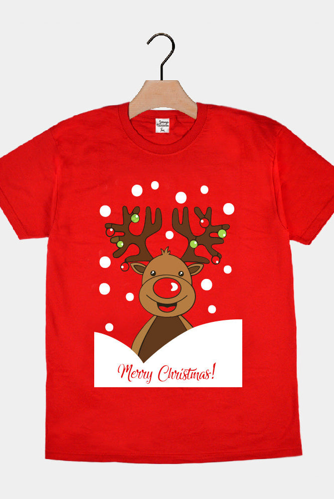 Playera Navideña Merry Christmas Reno