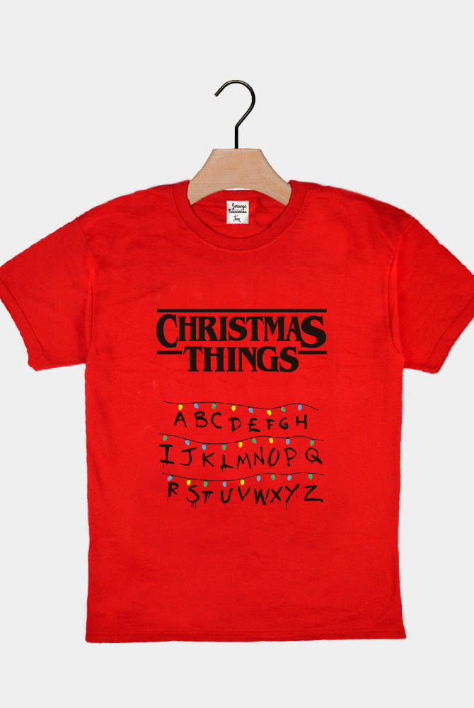 Playera Navideña para Niños Christmas Things