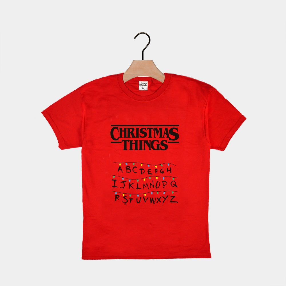 Playera Navideña para Niños Christmas Things