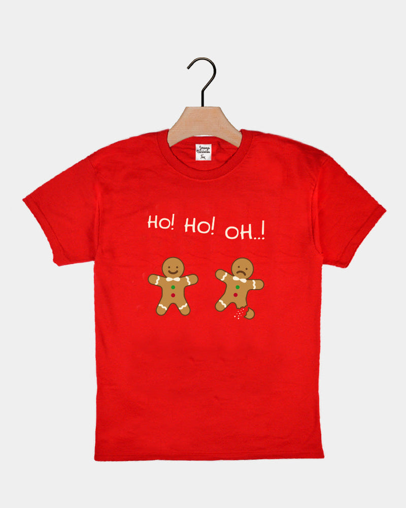 Playera Navideña para Niños Gingerbread