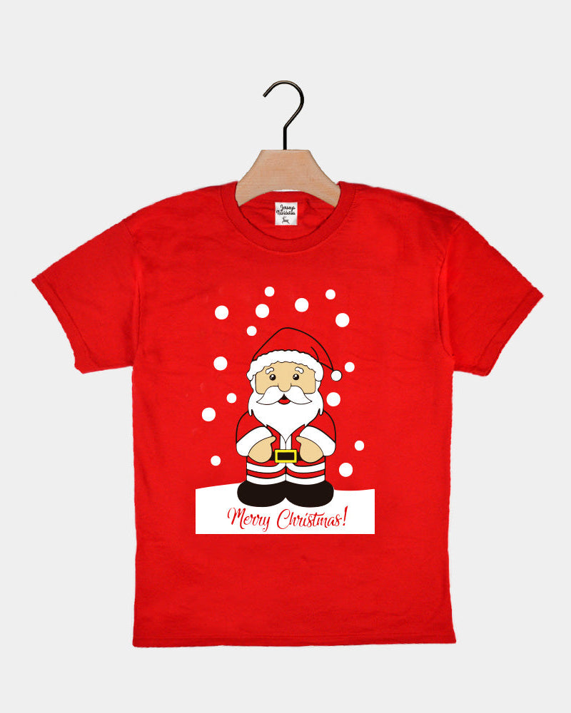 Playera Navideña para Niños Papá Noel