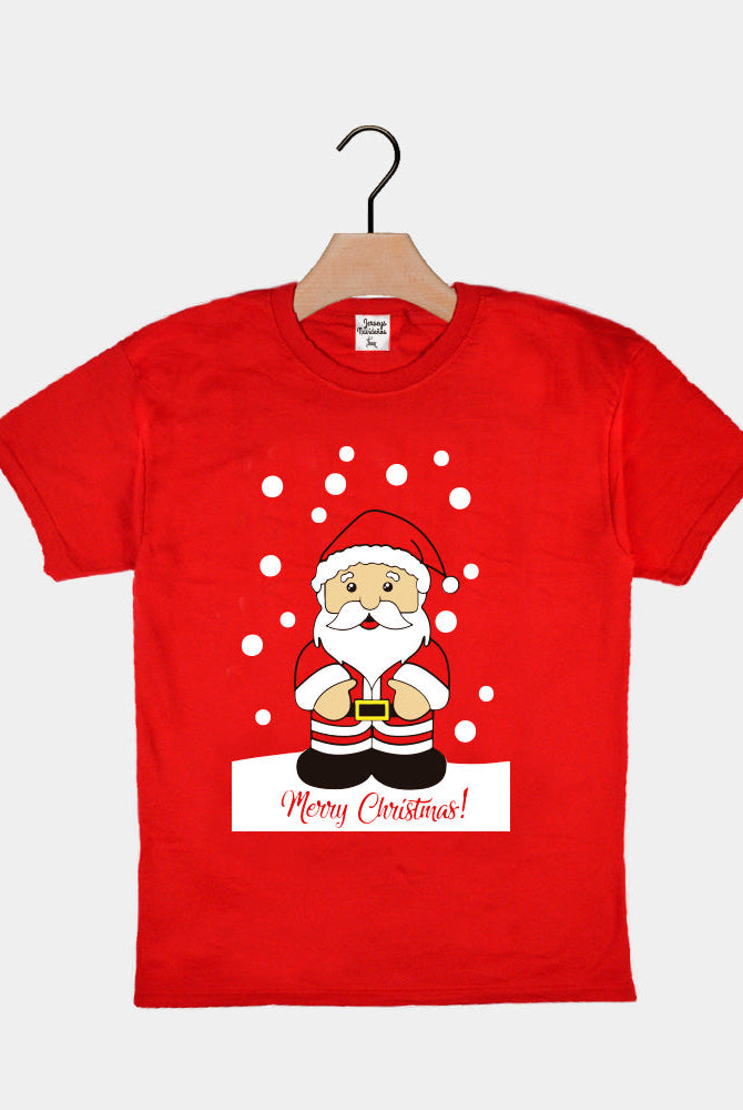 Playera Navideña para Niños Papá Noel