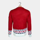 Suéter de Navidad para Familia Santa y Rudolph Sonrientes Espalda