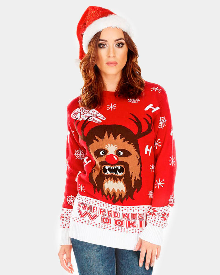 sueter Navideño Chewbacca Star Wars mujer