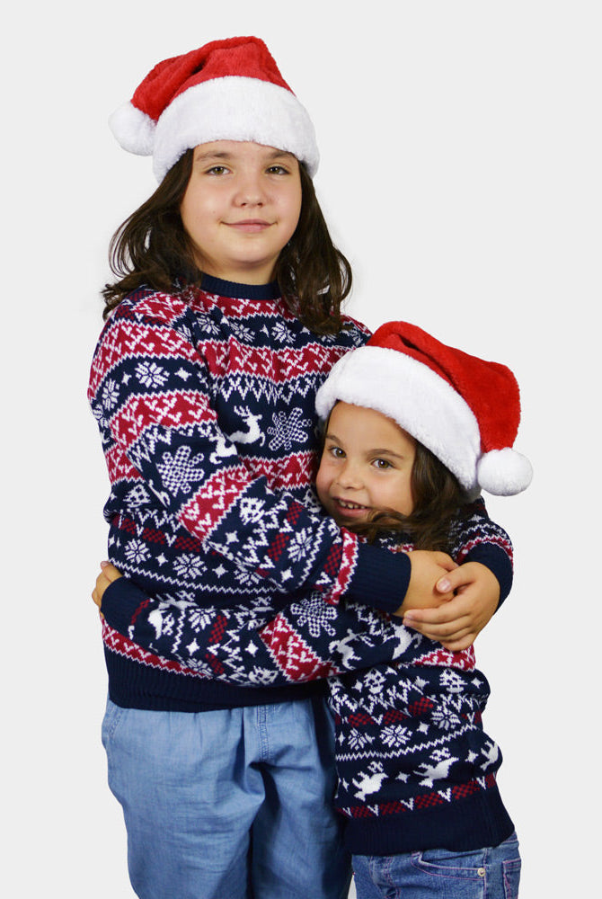 Suéter de Navidad para Niñas Renos y Motivos Navideños