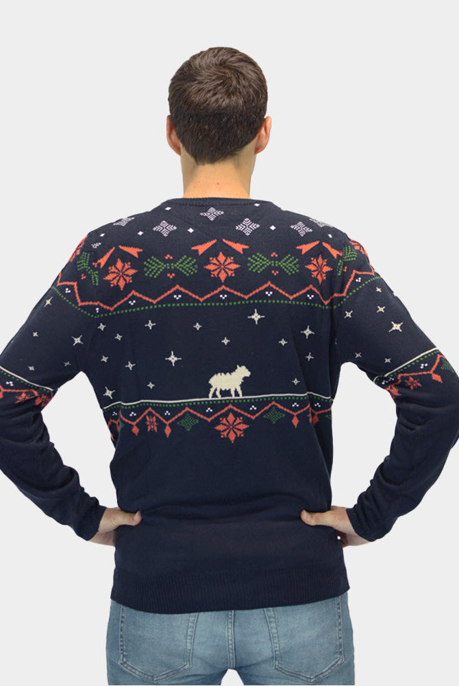 Suéter de Navidad Hombre Portal de Belén