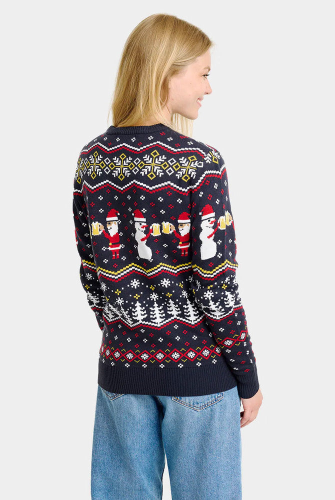 Suéter de Navidad Mujer Cheers Santa