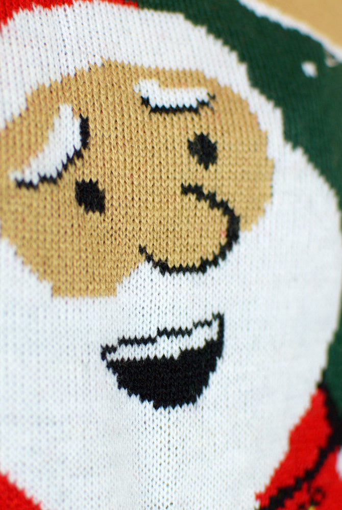 Suéter de Navidad con Luces LED Niña y Niño Papá Noel hecho un Lío Detalle