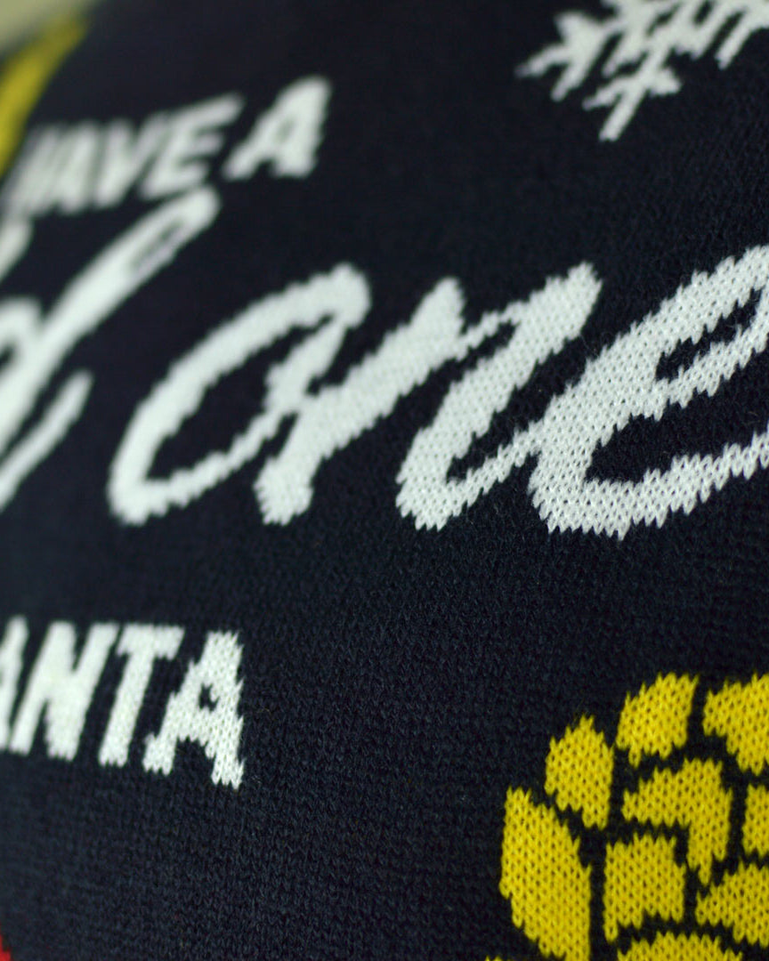 Suéter de Navidad con Luces LED Parejas Santa con Cerveza Detalle