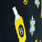 Suéter de Navidad con Luces LED Parejas Santa con Cerveza Detalle Botella