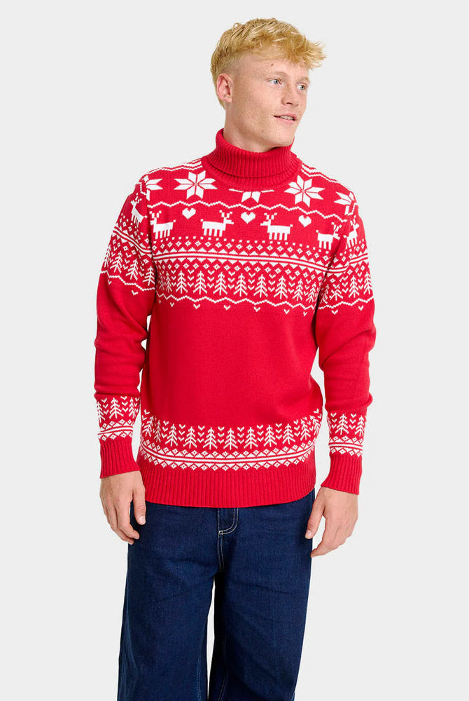 Suéter de Navidad cuello alto Hombre Algodón Orgánico Greenlandish