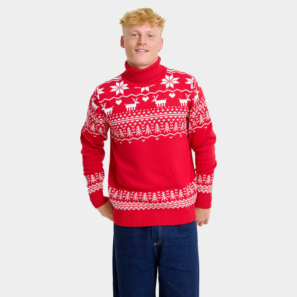 Suéter de Navidad cuello alto Parejas Greenlandish Algodón Orgánico