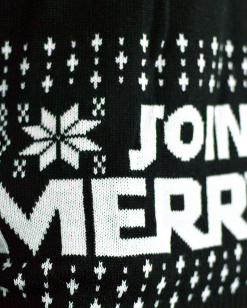 Suéter de Navidad para Familia Join The Merry Side detalle 1